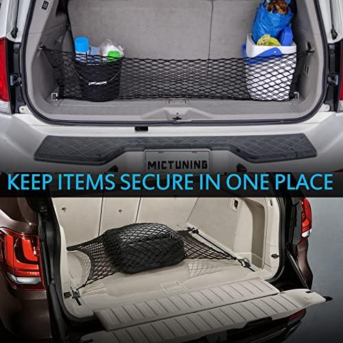 MICTUNING 2-Layer Heavy Duty SUV Truck Cargo Net, 44 x 15 Inch Universal Bed Net - Image 2