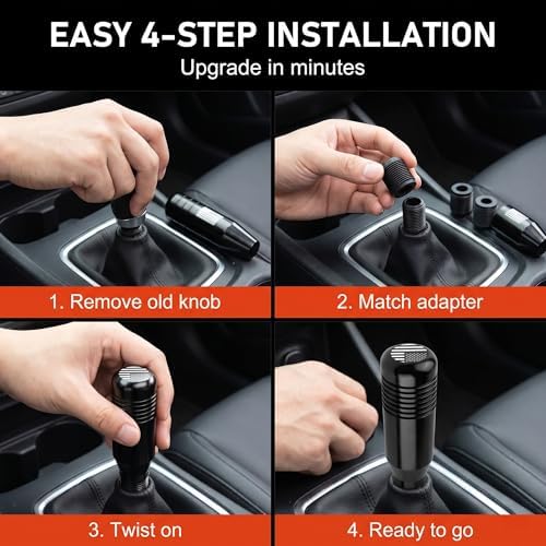 1 PC Gear Shift Knob, 5 Inches Weighted Metal Skull Design Gear Lever, Manual - Image 6