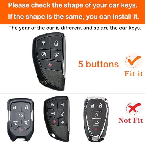 for Chevrolet Key Fob Cover, TPU Protective Key Case - Image 2