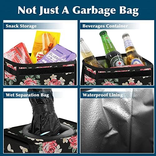 Femuar Car Trash Can Leak Proof Car Trash Bag Waterproof Car Garbage Can - Image 4