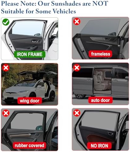 Car Window Shades, 2 Pack Car Sun Shade - Image 5