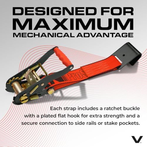VULCAN Car Tie Down with Flat Hooks - Image 5