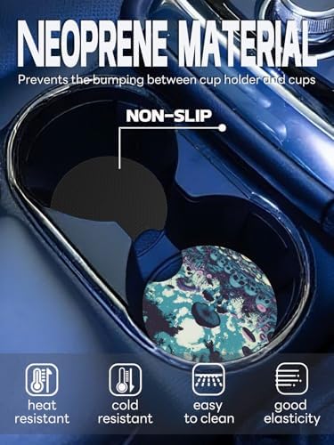WOCOCN Car Coasters, Cup Holder Coasters - Image 2