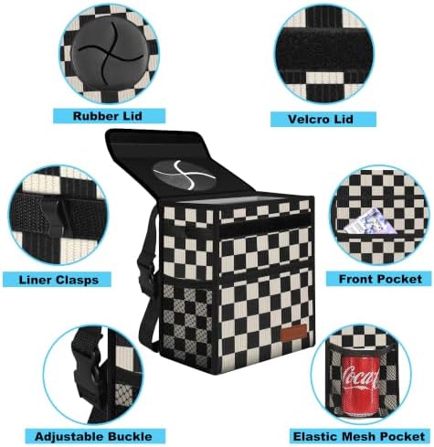 Femuar Leak Proof Car Trash Can - Image 2