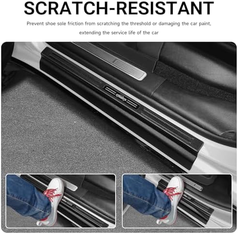 4PCS Door Sill Protector for 2019-2026 Dodge RAM 1500 Door Sill Guard Replace - Image 3