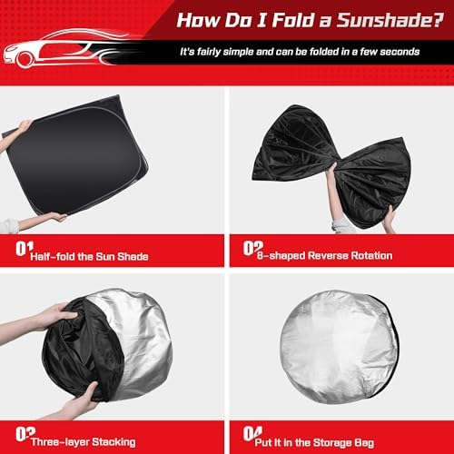 ARISMOTOR Windshield Sun Shade for Hyundai Santa Fe 2019-2026 - Image 4