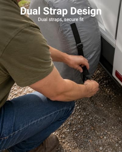 RV Tire Covers Set of 4, Fits 32"to 34" Tires - Image 3