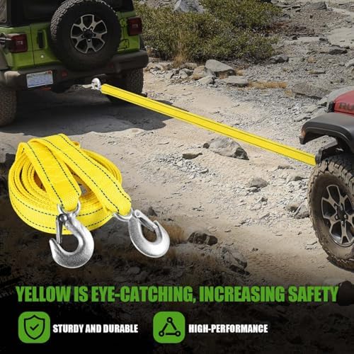 4 Pack Heavy Duty Tow Strap Rope - Image 6