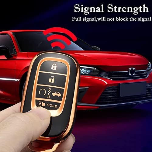 for Honda Key Fob Cover with Keychain, Premium Soft TPU Full Protection Key Fob - Image 4