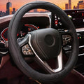 HOTOR Car Leather Steering Wheel Cover Universal 14.5"-15", Diamond Quilted by HOTOR