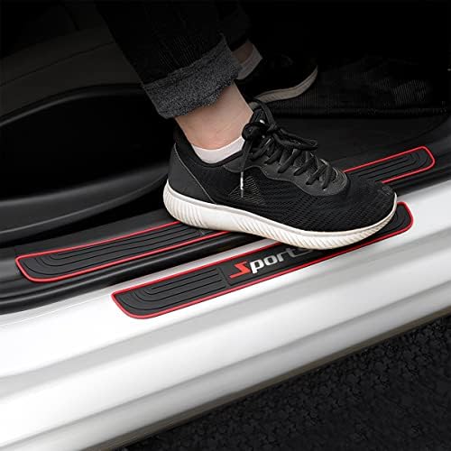 AICEL Car Door Sill Plate Protectors, Universal Car Door Entry Decoration - Image 6