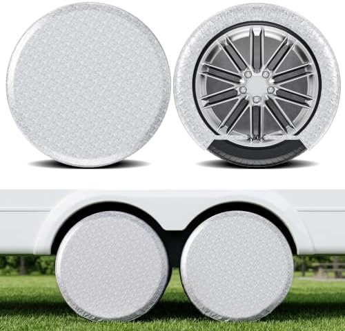 MOONET Oxford Fabric Tire Covers Sliver 2-Pack, by Moonet
