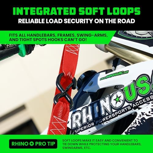 Rhino USA Motorcycle Tie Down Straps - Image 3