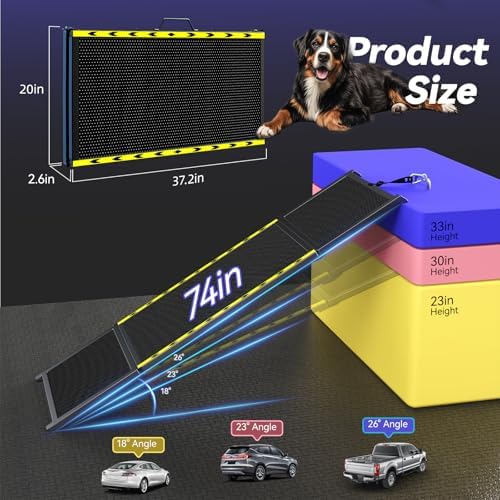 Pawaboo 74" L & 20" W Longest Dog Ramp - Image 4