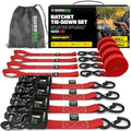 Rhino USA Heavy Duty Ratchet Tie Downs by RhinoUSAInc