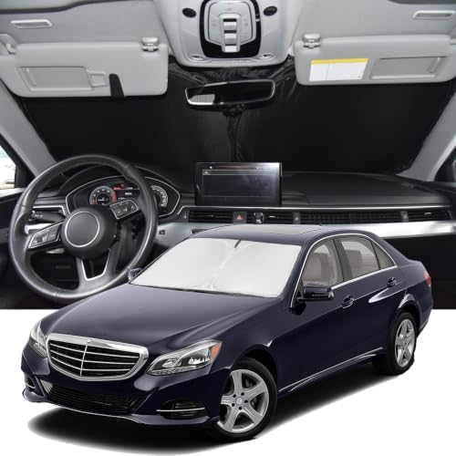 Windshield Sunshade for Mercedes E-Class Sedan 2010-2016 Sun Shade by ZOIBVCARSUNSHADE