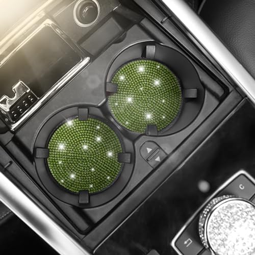 Osilly 2PCS 2.75 Inch Rhinestone Cup Holder Coasters - Image 5
