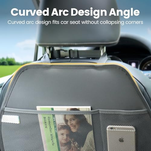 Viaviat Car Seat Protector Large Kick Mat 2 Pack Durable Water Resistant Auto - Image 5