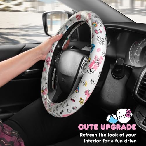 Hello Kitty Steering Wheel Cover, Official Sanrio Car Steering Wheel Cover - Image 6