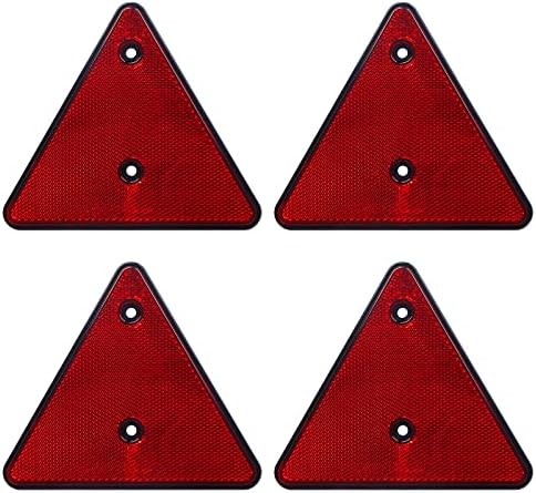 Enjoyist 4-Pack Safety Reflector Warning Sign, Slow Moving Vehicle Triangle by Enjoyist