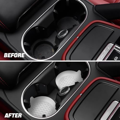 Zpana Bling Car Cup Holder Coaster, Shockproof Auto Interior Decorative Coasters - Image 5