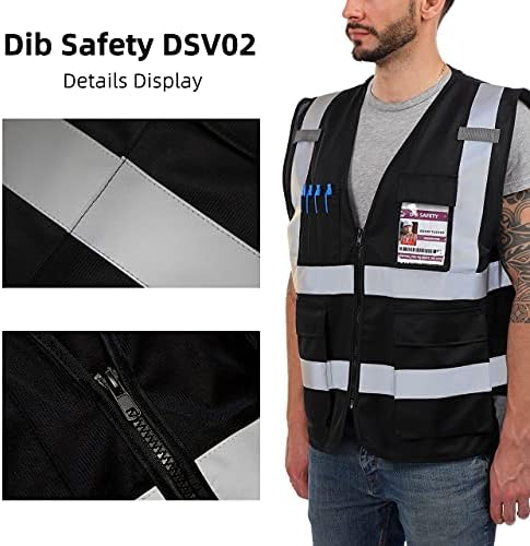 Dib Safety Hi Vis Reflective Safety Vest - Image 4