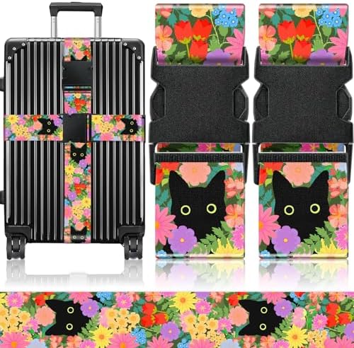 Slohif Luggage Straps for Suitcases Travel Belt Accessories Luggage Connector by Slohif