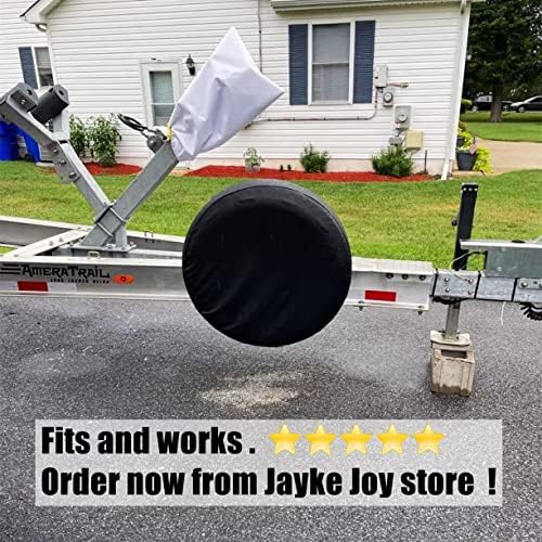 Black Spare Tire Cover, Waterproof PVC Leather - Image 7