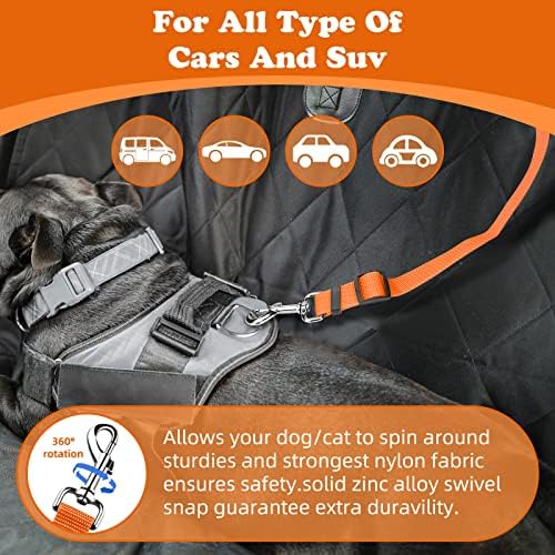 BWOGUE 2 Pack Dog Seat Belt for Car, Headrest Restraint Strap - Image 5