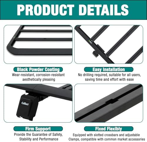 CALLIERT Aluminum Full-Length Roof Rack Cargo Basket - Image 5