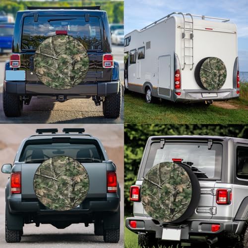 Camouflage Green Spare Tire Cover Dust-Proof Wheel Protector - Image 6