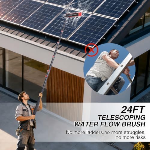 24FT Solar Panel Cleaning Brush - Image 2