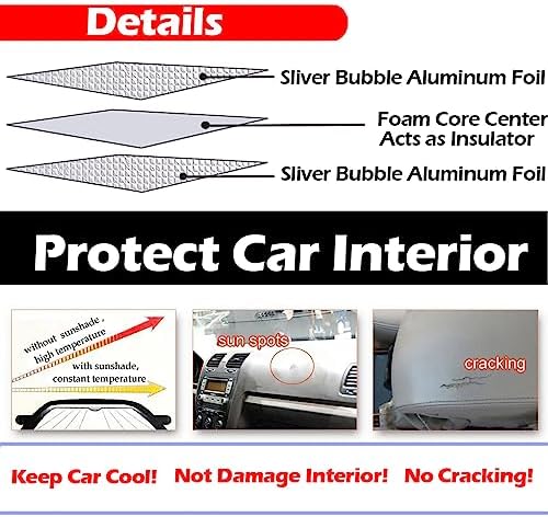Big Hippo Car Windshield Sun Shade-Jumbo/Standard Car Window Shades Keeps - Image 5