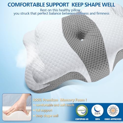 CHxxy Memory Foam Pillows, Cervical Pillow - Image 5