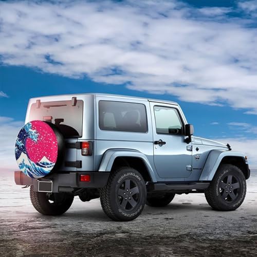 Japanese Wave Anime Spare Tire Cover - Image 4