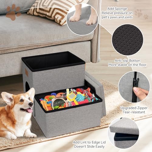 Zerbuger Dog Stairs with Storage - Image 6