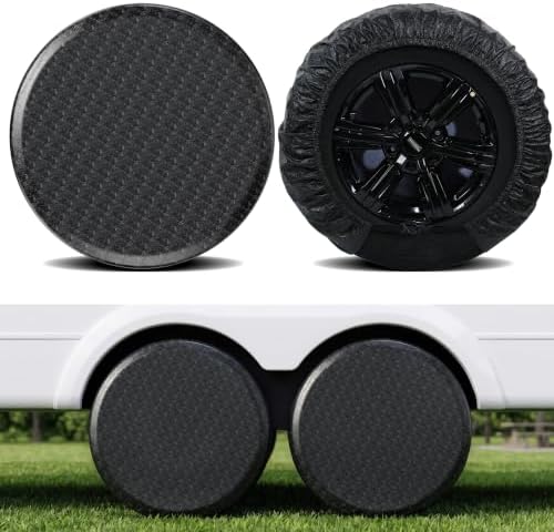 MOONET Oxford Fabric Tire Covers Black 2-Pack, by Moonet