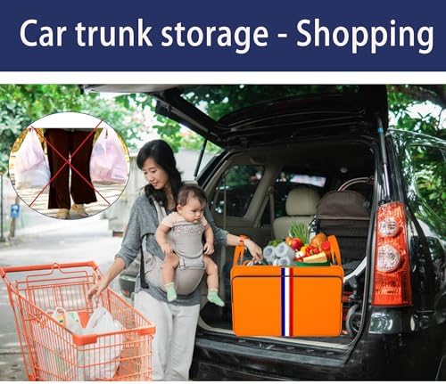 Homeve Trunk Organizer for Car, Waterproof Collapsible 3 Compartments Car - Image 6