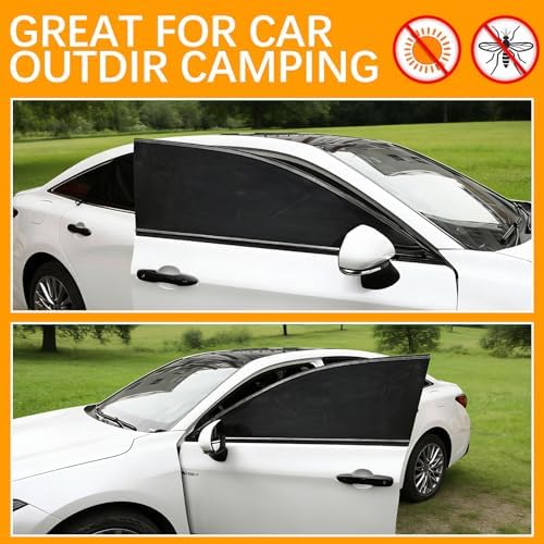 2 Pack Front Car Window Covers Car Window Shades Car Side Window Sun Shades - Image 5