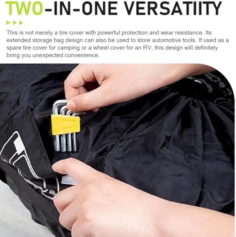 Car Spare Tire Protector, Oxford Cloth Waterproof Anti-scratch Organizer - Image 3