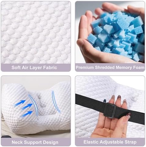 Adjustable Neck Pillow for Recliner, Headrest Pillow for Chair & Couch Support - Image 4