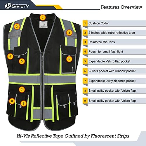 JKSafety Reflective Safety Vest - Image 4