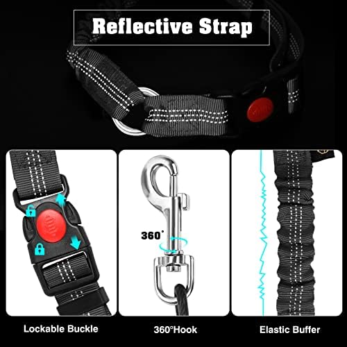 Dog Seat Belt for Car, Chew Proof Dog Car Seat Belt, 2 in 1 Car Harness for - Image 4