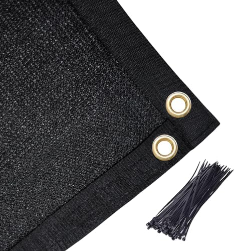 Amagenix 90% Shade Fabric 4'X 24' Black Sun Shade Cloth - Image 6