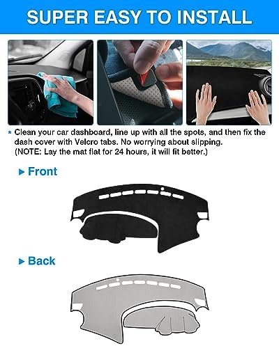 Autorder Dashboard Cover Mat for 2010-2013 Mazda 3 Sedan/Hatchback/MazdaSpeed3 - Image 5