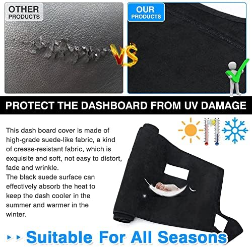 CARTIST Dashboard Cover Fits for 2002-2005 Dodge Ram 1500 and 2003-2005 Dodge - Image 5
