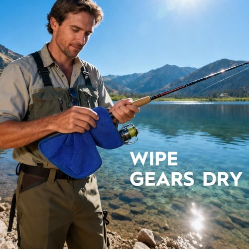 BasicGear Fishing Towel, 3 Pack, 16x16 in, Microfiber - Image 6