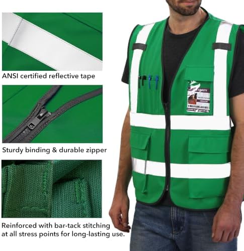 Dib Safety Hi Vis Reflective Safety Vest - Image 4