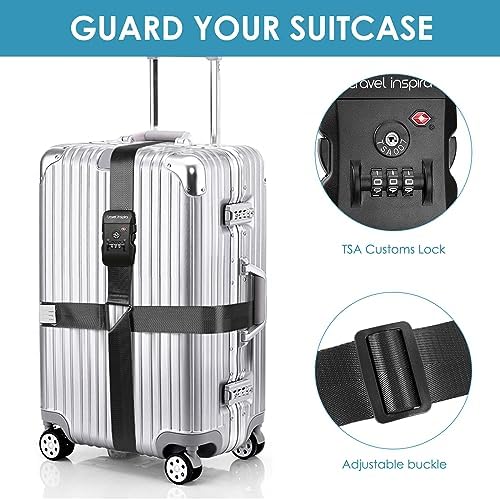 Travel Inspira TSA Accepted Long Luggage Cross Straps - Image 2