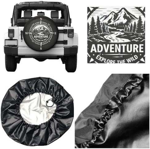 Spare Tire Cover，Compass Camper Spare Tire Cover Waterproof Sun Protection - Image 5